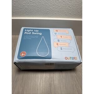 Light up Kids Pod Swing Seat, Upgraded Kids Hanging Hammock Swing with LED Light